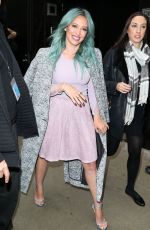 HILARY DUFF on he Set of Good Morning America in New York
