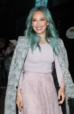 HILARY DUFF on he Set of Good Morning America in New York
