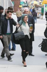 HILARY DUFF Out and About in New York