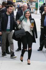 HILARY DUFF Out and About in New York