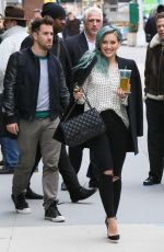 HILARY DUFF Out and About in New York
