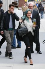HILARY DUFF Out and About in New York