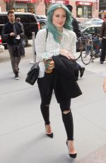 HILARY DUFF Out and About in New York