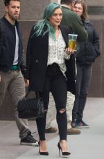 HILARY DUFF Out and About in New York