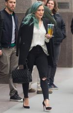 HILARY DUFF Out and About in New York