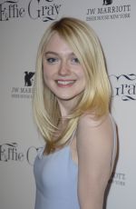 DAKOTA FANNING at Effie Gray Premiere in New York