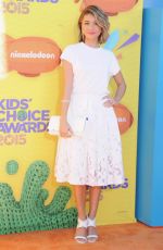 SARAH HYLAND at 2015 Nickelodeon Kids Choice Awards in Inglewood