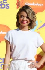 SARAH HYLAND at 2015 Nickelodeon Kids Choice Awards in Inglewood