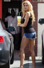 CHARLOTTE MCKINNEY in Daisy Dukes at DWTS Rehearsals in Los Angeles