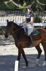 IGGY AZALEA at Horseback Riding Lesson in Los Angeles