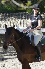 IGGY AZALEA at Horseback Riding Lesson in Los Angeles
