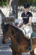 IGGY AZALEA at Horseback Riding Lesson in Los Angeles
