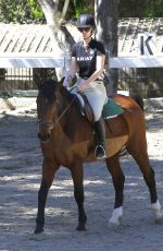IGGY AZALEA at Horseback Riding Lesson in Los Angeles