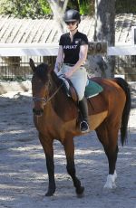 IGGY AZALEA at Horseback Riding Lesson in Los Angeles