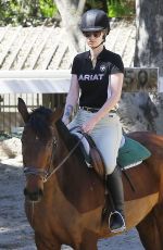 IGGY AZALEA at Horseback Riding Lesson in Los Angeles