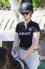 IGGY AZALEA at Horseback Riding Lesson in Los Angeles