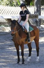 IGGY AZALEA at Horseback Riding Lesson in Los Angeles