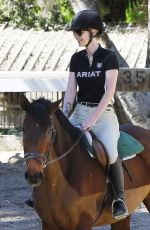 IGGY AZALEA at Horseback Riding Lesson in Los Angeles