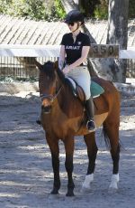 IGGY AZALEA at Horseback Riding Lesson in Los Angeles