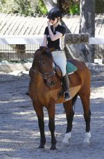 IGGY AZALEA at Horseback Riding Lesson in Los Angeles