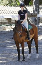IGGY AZALEA at Horseback Riding Lesson in Los Angeles