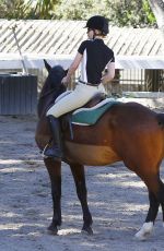 IGGY AZALEA at Horseback Riding Lesson in Los Angeles