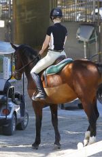 IGGY AZALEA at Horseback Riding Lesson in Los Angeles