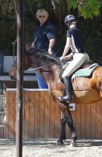 IGGY AZALEA at Horseback Riding Lesson in Los Angeles