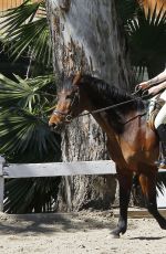 IGGY AZALEA at Horseback Riding Lesson in Los Angeles