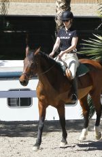 IGGY AZALEA at Horseback Riding Lesson in Los Angeles