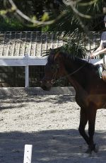 IGGY AZALEA at Horseback Riding Lesson in Los Angeles