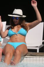 IMOGEN THOMAS in Bikinis at a Pool in Miami
