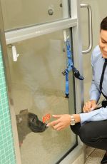 IRINA SHAYK at ASPCA Adoption Center in New York
