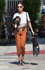 JAMI CHUNG Out with Her Dog in West Hollywood