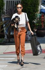 JAMI CHUNG Out with Her Dog in West Hollywood