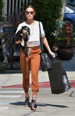 JAMI CHUNG Out with Her Dog in West Hollywood