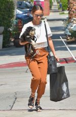 JAMI CHUNG Out with Her Dog in West Hollywood