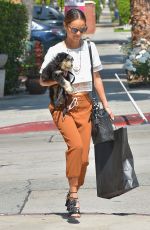 JAMI CHUNG Out with Her Dog in West Hollywood