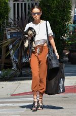 JAMI CHUNG Out with Her Dog in West Hollywood