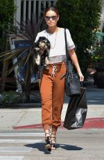JAMI CHUNG Out with Her Dog in West Hollywood