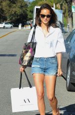 JAMIE CHUNG in Jeans Shorts Out and About in West Hollywood 2403
