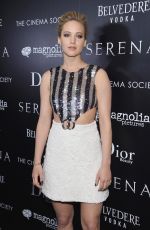 JENNIFER LAWRENCE at Serena Screening in New York