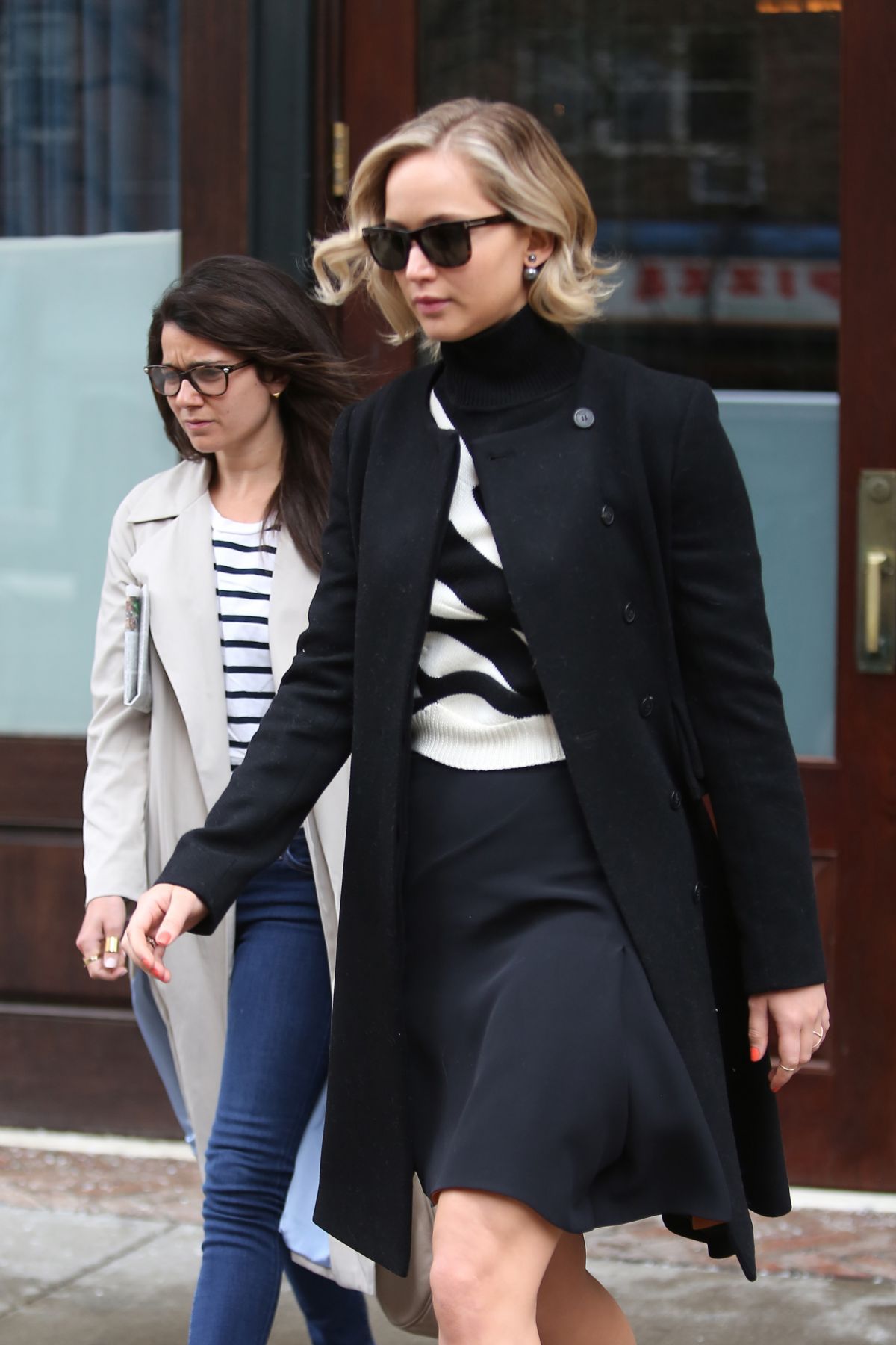 JENNIFER LAWRENCE Leaves Greenwich Hotel in New York JENNIFER LAWRENCE Leaves Greenwich Hotel in New York