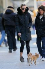 JENNIFER LAWRENCE Walks Her Dog Out in New York