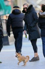 JENNIFER LAWRENCE Walks Her Dog Out in New York