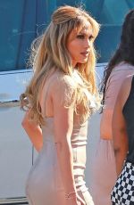 JENNIFER LOPEZ Arrieves at American Idol Set in West Hollywood