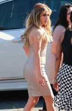 JENNIFER LOPEZ Arrieves at American Idol Set in West Hollywood