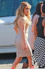 JENNIFER LOPEZ Arrieves at American Idol Set in West Hollywood