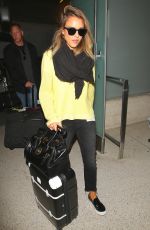 JESSICA ALBA Arrives at Los Angeles International Airport 0703