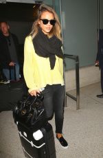 JESSICA ALBA Arrives at Los Angeles International Airport 0703